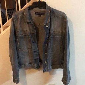 Rock & Republic Denim Jacket with Silver Studs